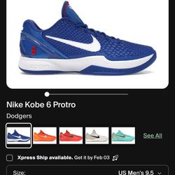 Nike Kobe 6 Protro dodgers