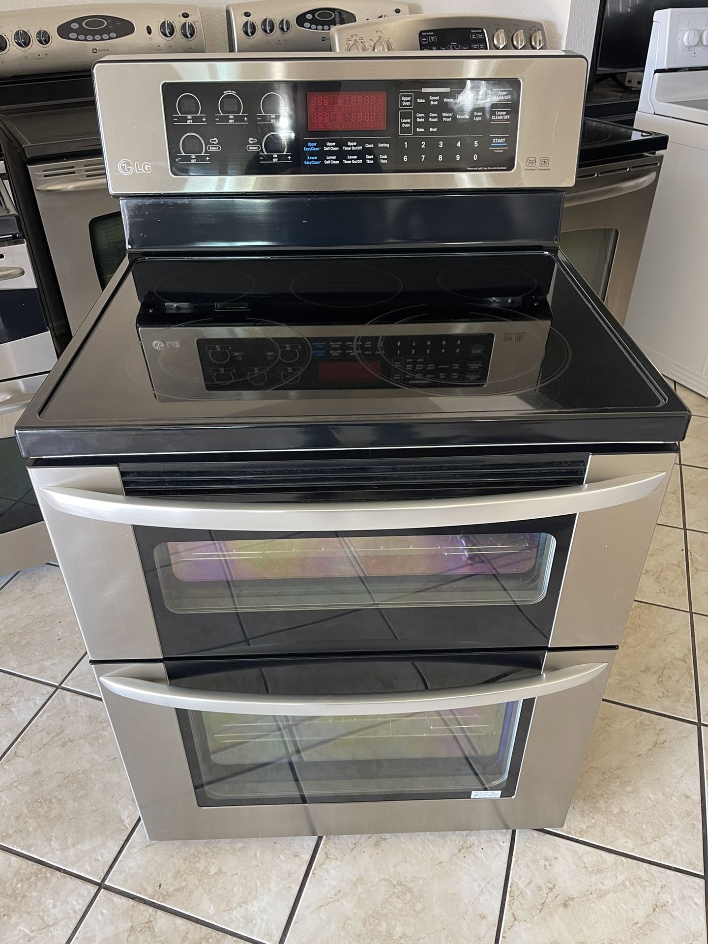 LG Stove Double Oven Stainless Steel