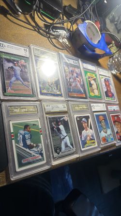 Vintage slabs baseball and football