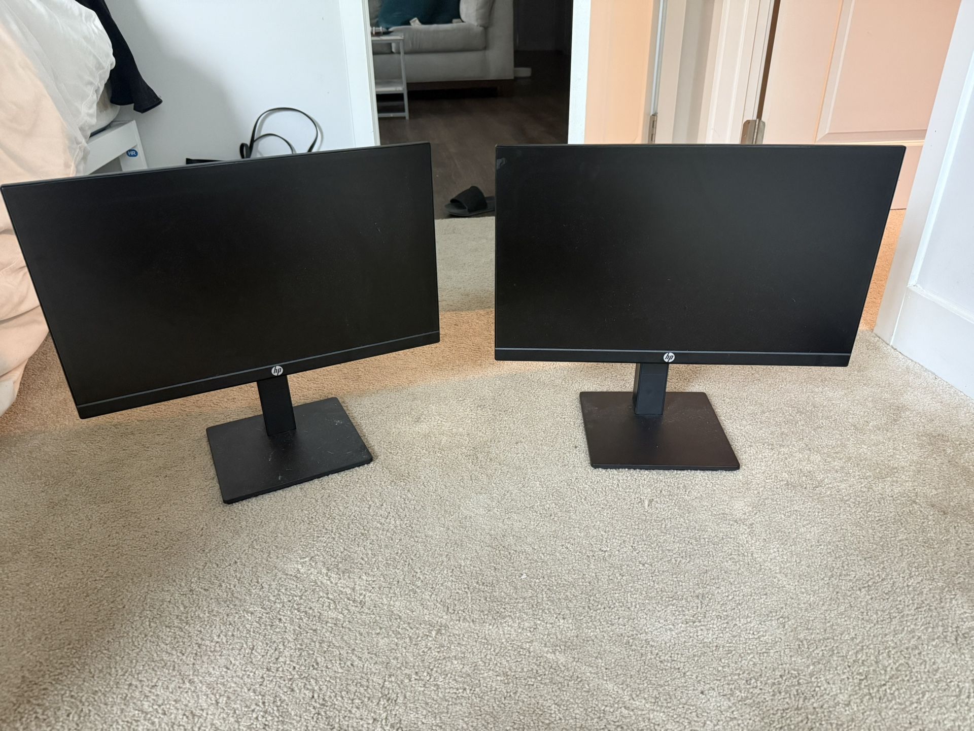 Set Of 2 HP Monitors