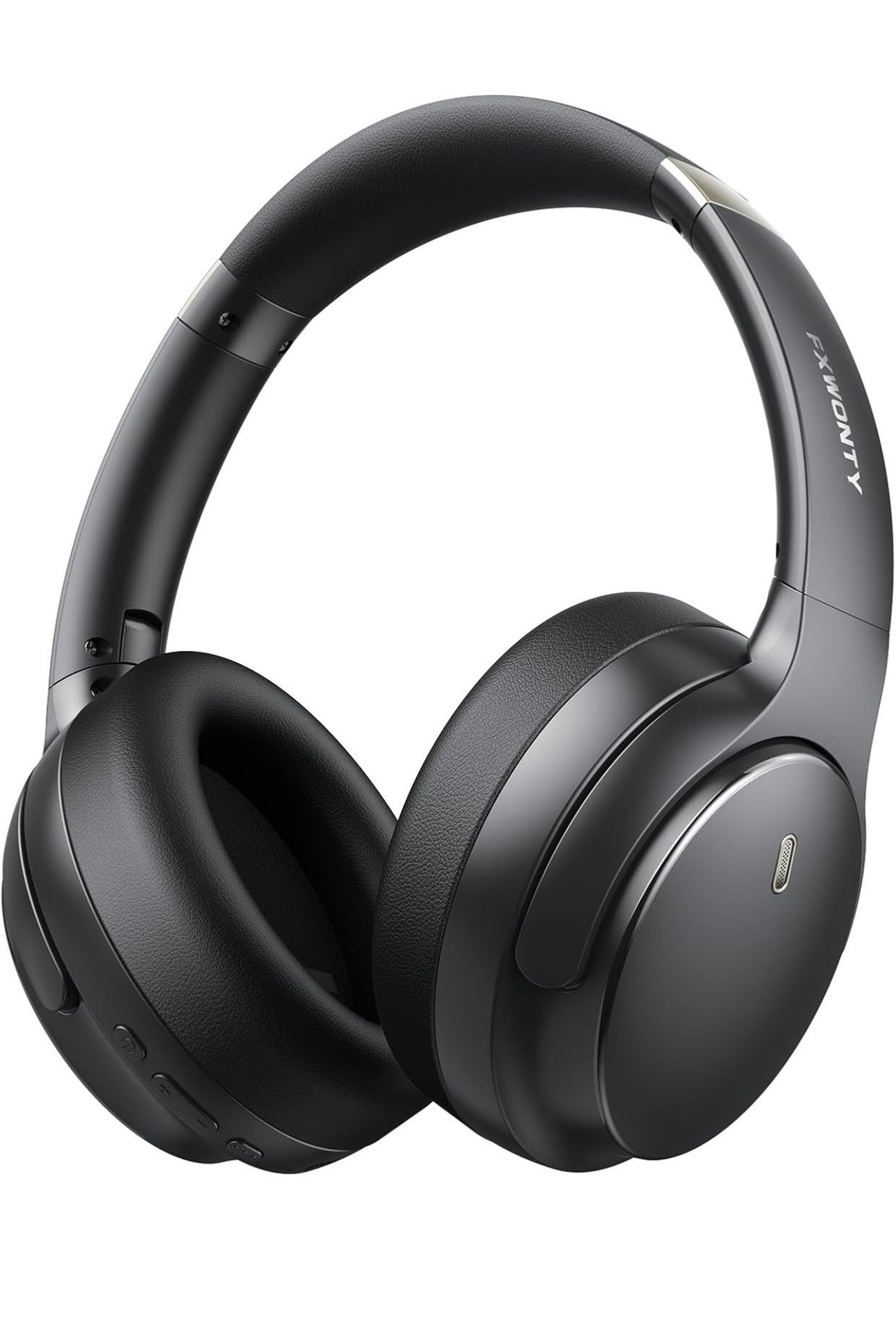 Hybrid Active Noise Cancelling Headphones, Wireless Bluetooth 5.4 Over Ear Headphones & Fast Charging, Hi-Res Audio, Deep Bass, Transparency Mode, 70h