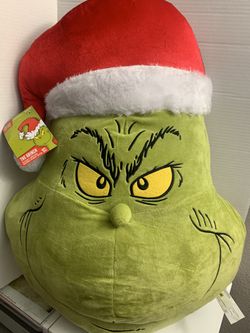 Grinch  Face Season Greeting Hanging Decor 28x20 