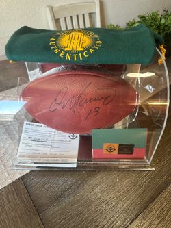 Upper deck football  sign by Dan Marino