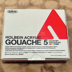 Holbein - Acrylic Gouache 5 Color Set