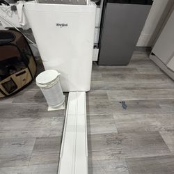 Whirlpool air conditioner with remote control.