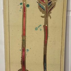Beautiful Arrows Artwork on Stretched Canvas from Pela Studio 48”x18” just $10