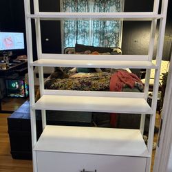 NEEDS TO GO BY JUNE 1!! Crosley Landon Large etagere Bookshelf In White 