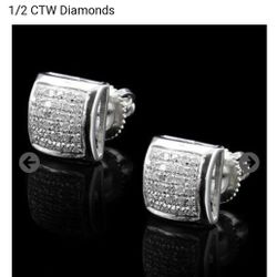 1/2 CTW DIAMOND EARRINGS 
