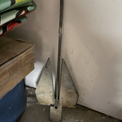 Large Galvanized Fluke Boat Anchor