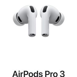 New Apple AirPods Pro 3 white With Charging Case