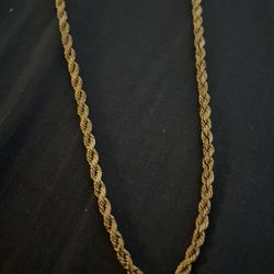 Solid Gold Rope chain 22” Brand New