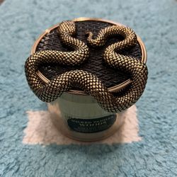 Bath & Body Works Wicked Vanilla Woods 3 Wick Candle With Decorative Snake Lid