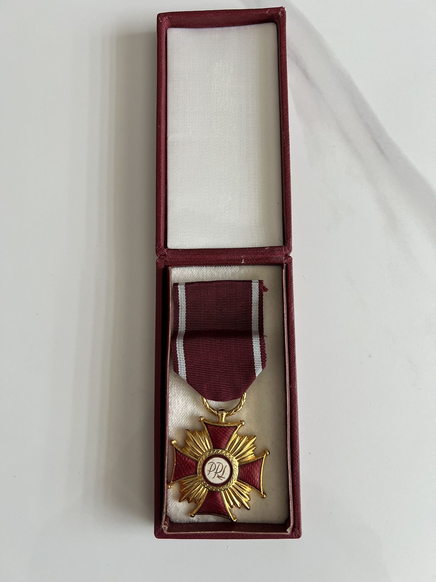 POLISH 1st Class CROSS OF MERIT PRL POLAND - with BOX