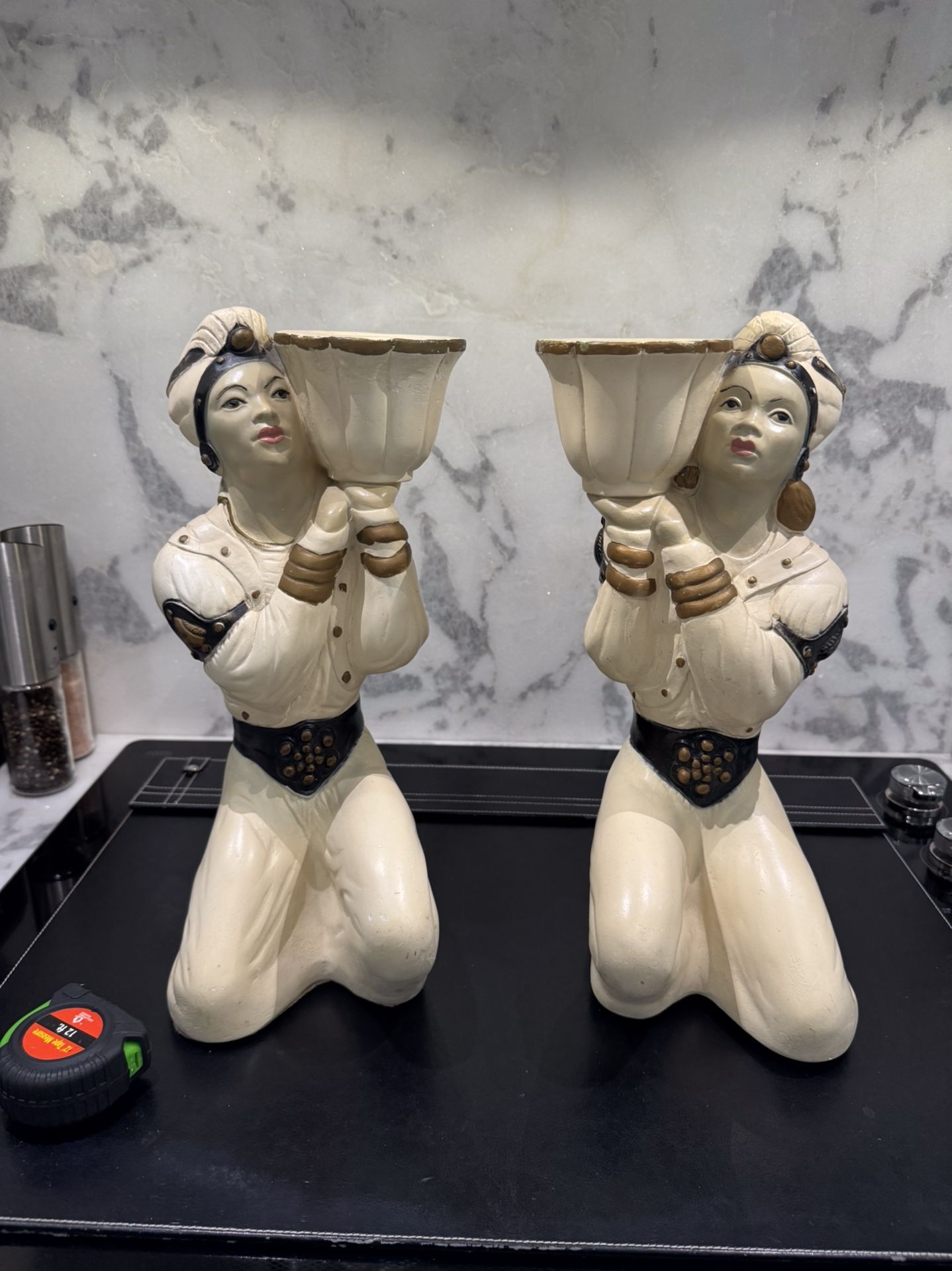 Pair of Vintage 1950’s Porcelain Asian Figures $275