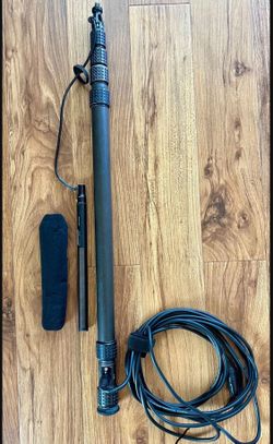 Sennheiser MKH 416-P48U3 Shotgun Microphone + K-Tek KP9CCR BOOM POLE, XLR CABLE, WINDSCREEN