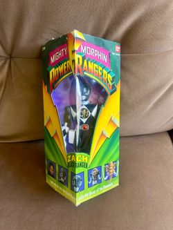 vintage 1993 Bandai Mighty Morphin Power Rangers 8-inch Action Figure featuring Zach the Black Ranger