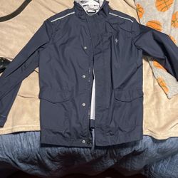 Blue polo windbreaker