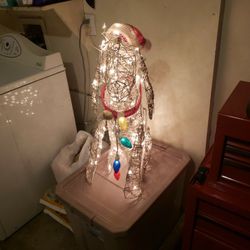Christmas Lights Dog