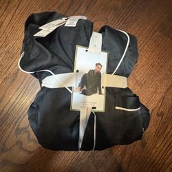 Victoria’s Secret Satin Long Pajama Set 2-Piece Black 