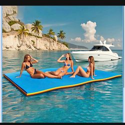 Floating water lily pads