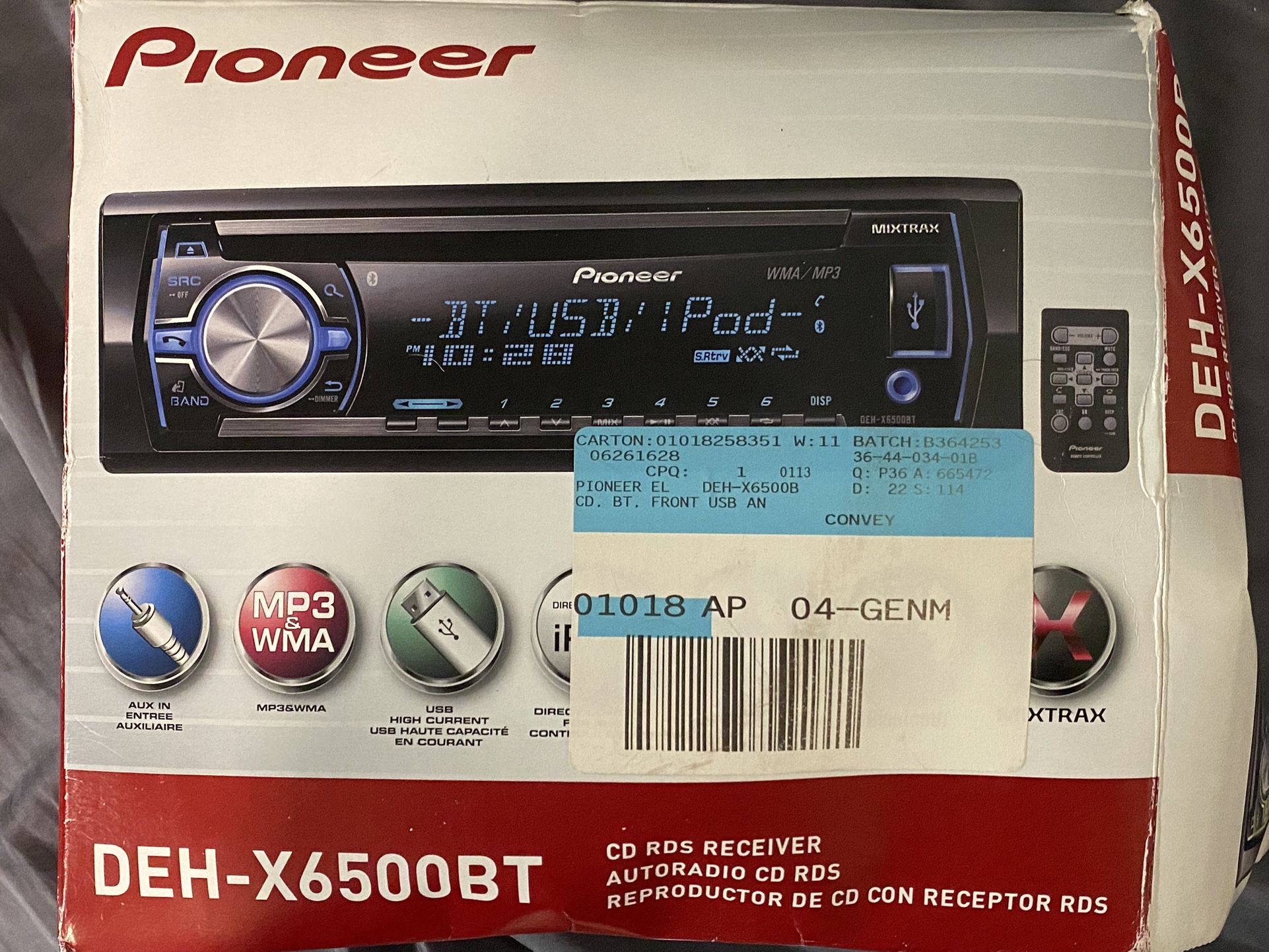 Pioneer CD RDS Receiver Auto