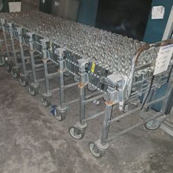 Nestaflex 376 Expandable Roller Conveyor – 25ft, 24" Wide – Heavy Duty