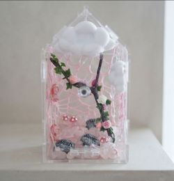 ✨️Brand new✨🩷 PINK 🩷 Jumping Spider 🕷 Fairy Garden☁️🌹  🧚‍♀️☁️Enclosure Home🏡