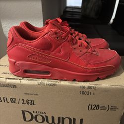 Air max 90s all red