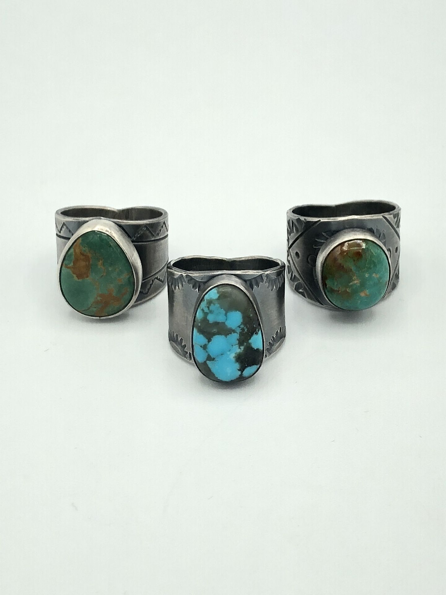 Southwestern Sterling Silver Turquoise Rings