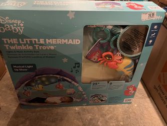 Disney Baby The Little Mermaid Baby Activity Gym & Play Mat with Tummy Time Pillow by Bright Starts