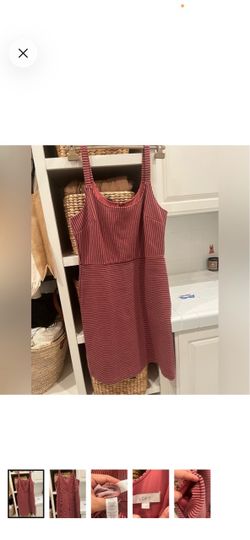 LOFT Striped Sleeveless Mini Dress