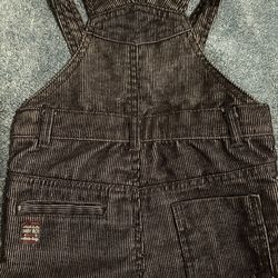 Orchestra Baby Boy Pinstripe Corduroy Overall Black White 23 Months One-Piece