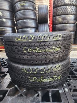 255 55R 20 USED TIRES CONTINENTAL 2555520 USED TIRES (PAIR) MOUNT BALANCE INCLUDED