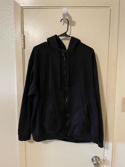 Black Zip-Up Hoodie