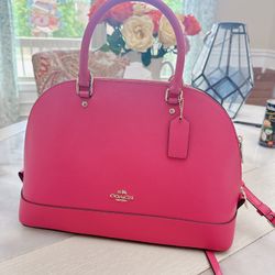 Coach SIERRA SATCHEL IN CROSSGRAIN LEATHER/crossbody bag/large /NWT