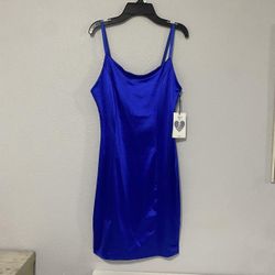 Dark blue bodycon mini dress 
