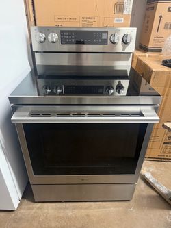LG 30 in., 6.3 cu. ft. Smart Wi-Fi True Convection Insta View 5-Burner Electric Oven w/ Air Fry Prin