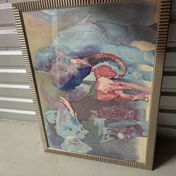 Elephant Family Framed Artwork 3.5x2.5