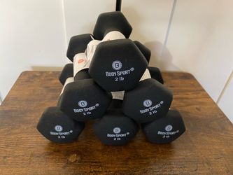 NEW 6x Dumbbells Neoprene 2lbs for 10 Bucks