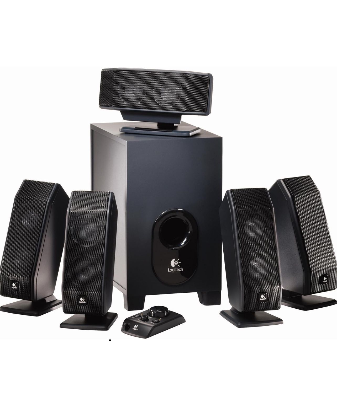 Logitech X-540 5.1 Surround Sound Speaker System with Subwoofer