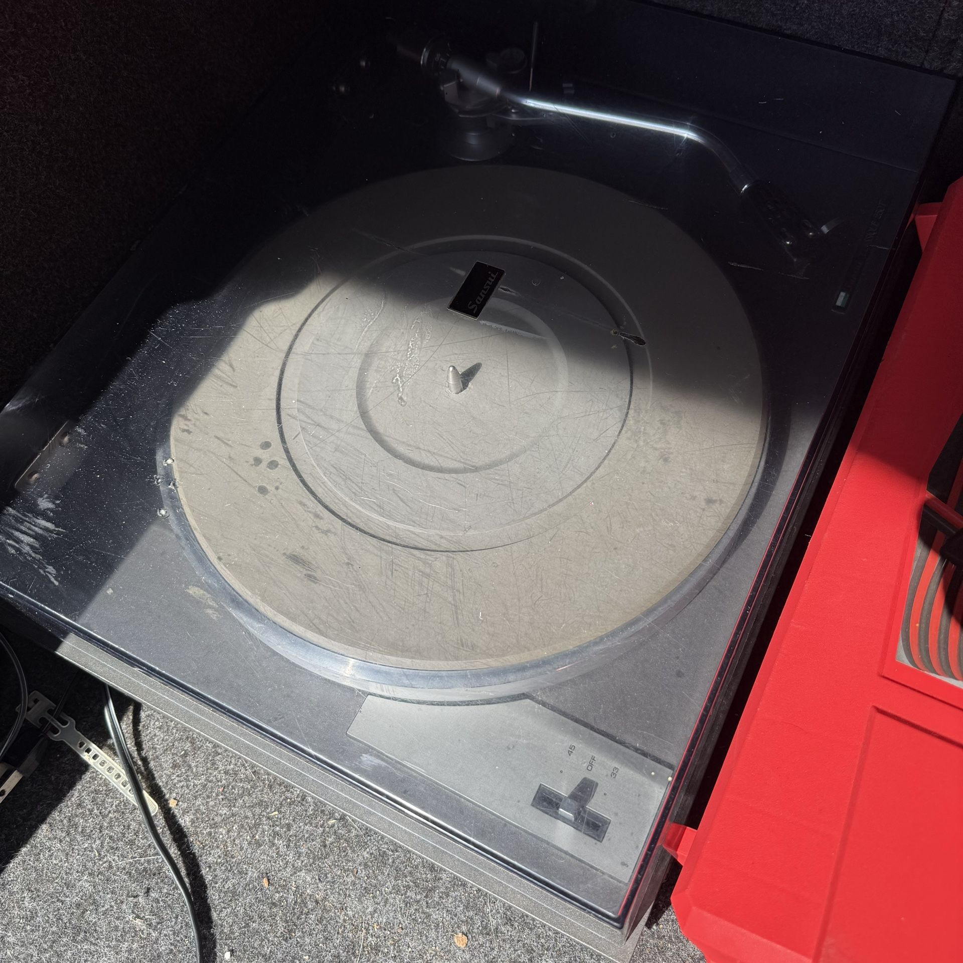 vintage Sansui turn table