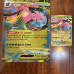 Pokemon Mega Venusaur EX Premium Collection Promo Lot of 2 Standard & Jumbo NM/M