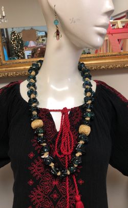 Vintage glass necklace