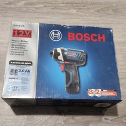 BOSCH
12-Volt Variable Speed Cordless lmpact Driver
(Charger and 2-Batteries Included)