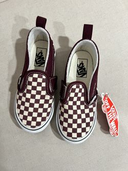 New Vans Kids Checkered Shoes 