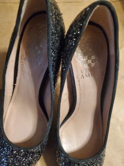 Vince Camuto Glittery Black High Heels