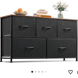 5 Fabric Wide Chest Dresser 
