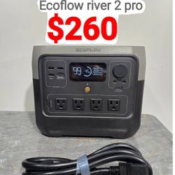 Ecoflow River 2 Pro, 768Wh LiFePO4 Battery, 70 Min Fast Charging, 4X800W AC Outlets, Solar Generator for Outdoor Camping/RVs