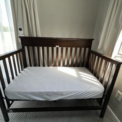 Fisher Price Full Size Crib Along With Sealy Crib Mattress. 