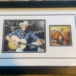 Autograph Alan Jackson Framed, and Certified CD Cover